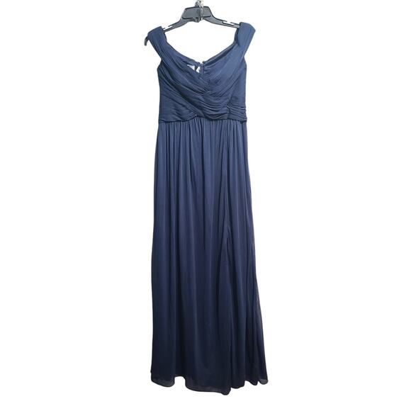 Celebrate DB Studio Crisscross Off-the-Shoulder Mesh Dress NWT - Picture 2 of 6